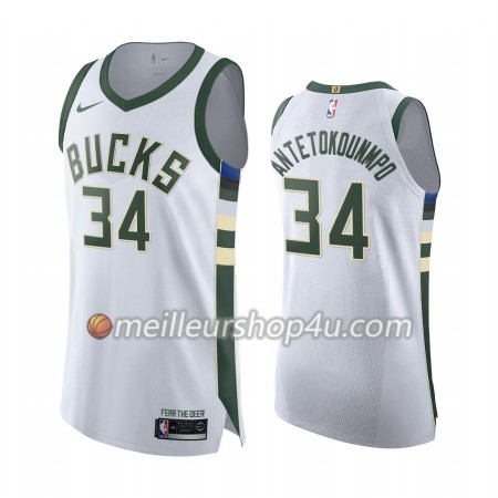 Maillot Basket Homme Milwaukee Bucks Giannis Antetokounmpo 34 2019-20 Nike Association Edition Swingman